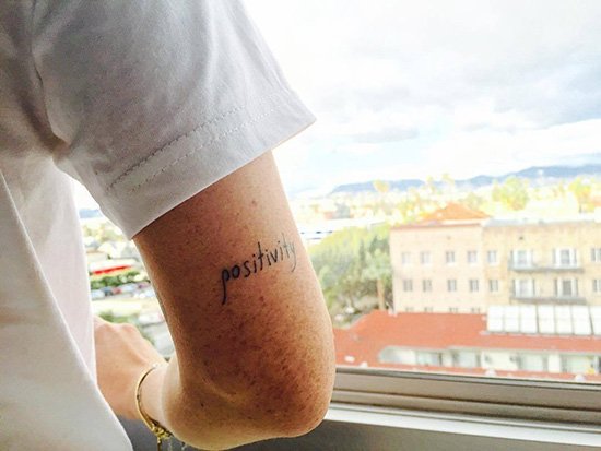 Tattoo Ideas for entrepreneurs - Positivity